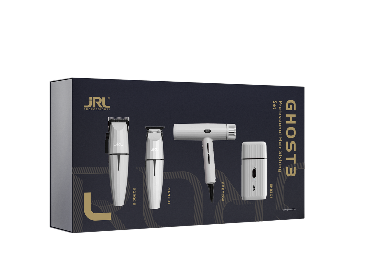 ست ماشین اصلاح حرفه‌ای JRL Ghost3 اصل (کلیپر، تریمر، شیور و سشوار)